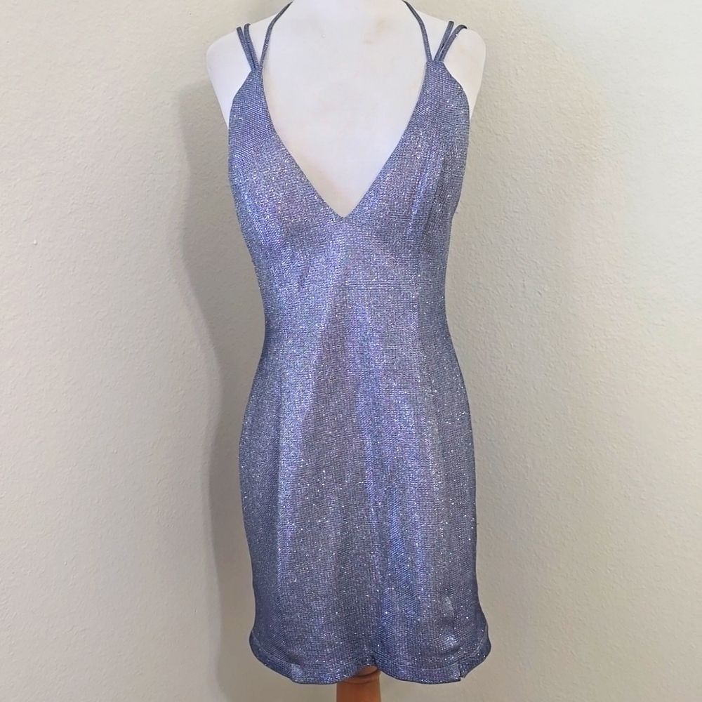 CINDERELLA DIVINE METALLIC MINI DRESS SIZE 8